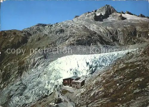 Furkastrasse Belvedere Rhonegletscher Gerstenhorn Eingang zur Eisgrotte / Furka /Rg. Gletsch