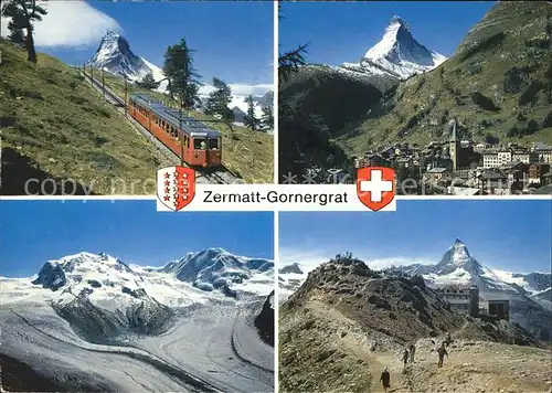 Zermatt VS Gornergratbahn Matterhorn Gletscher Kat. Zermatt