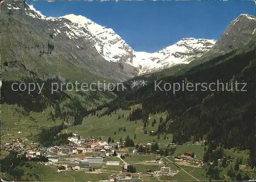 Leukerbad mit Balmhorn Gizifurgge Kat. Loeche les Bains