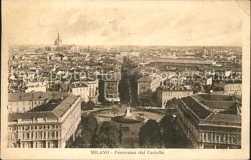 Milano Panorama dal Castello Kat. Italien