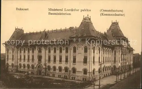 Bukarest Bauministerium Kommandantur Kat. Rumaenien