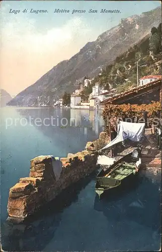 Lago di Lugano San Mamette  Kat. Italien