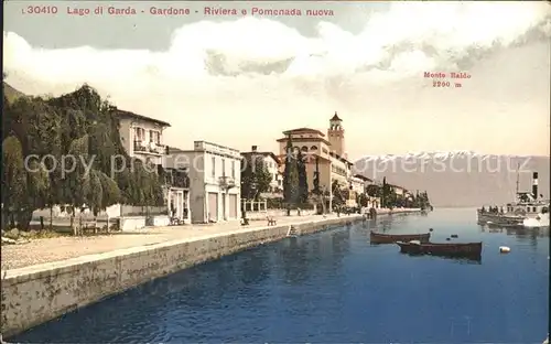 Lago di Garda Gardone riviera pomenada nuova Monte Baldo Kat. Italien