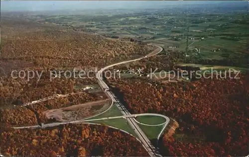 Pennsylvania Turnpike Worlds Greated Highways aerial view Kat. United States