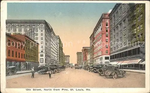 Saint Louis Missouri 12th Street Automobile Kat. United States