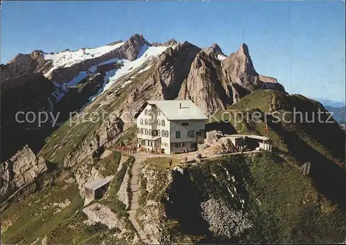 Saentis AR Berggasthaus Schaefler mit Saentisblick Kat. Saentis