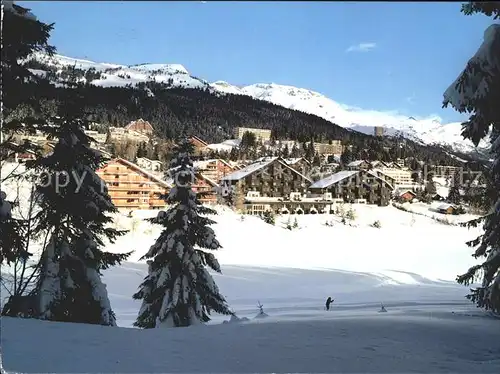 Montana Crans et le lac de la Moubra gele Kat. Randogne