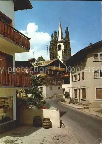 Nendaz Ortsansicht mit Kirche / Haute-Nendaz /Bz. Conthey