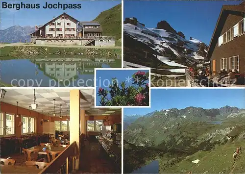 Engelberg OW Berghaus Jochpass Terrasse Teilansichten Kat. Engelberg