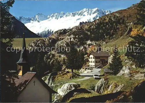 Uri Schweiz Goescheneralp Kapelle Gwueest Staudamm Dammagletscher Dammastock Kat. Altdorf UR