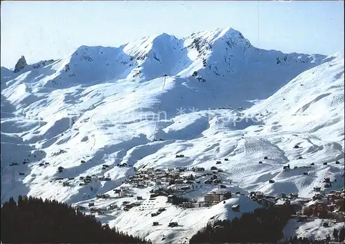 Inner Arosa mit Skigebiet / Innerarosa /Bz. Plessur