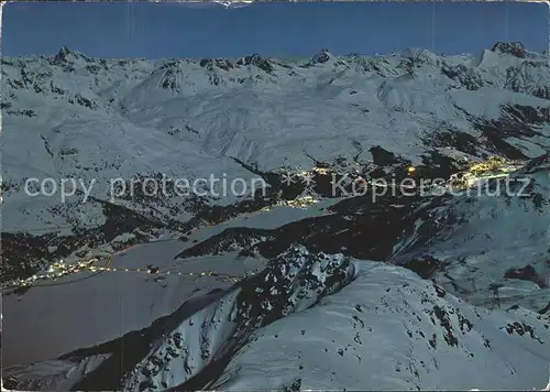 St Moritz GR Blick vom Piz Corvatsch auf Silvaplanersee Kat. St Moritz