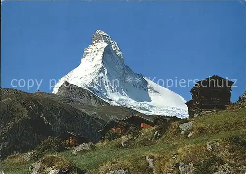 Zermatt VS Winkelmatten mit Matterhorn Kat. Zermatt