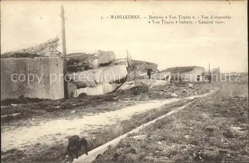 Mariakerke West Vlaanderen Batterie Von Tirpitz Grande Guerre 1. Weltkrieg Kat. 