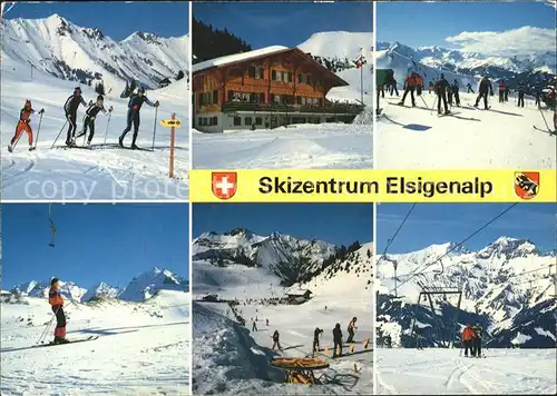 Frutigen BE Skizentrum Elsigenalp Teilansichten Kat. Frutigen