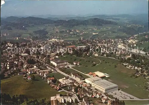 Herisau AR mit Sportzentrum und Kaserne Fliegeraufnahme Kat. Herisau