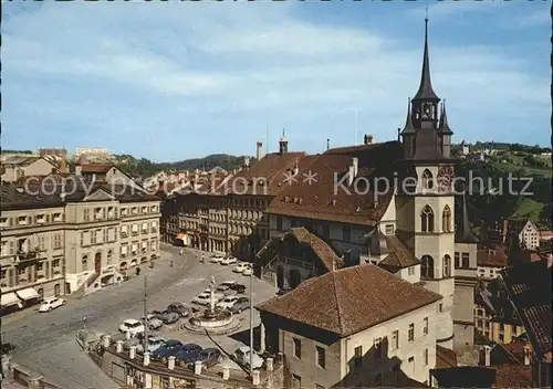 Fribourg FR Place de l Hotel de Ville Kat. Fribourg FR