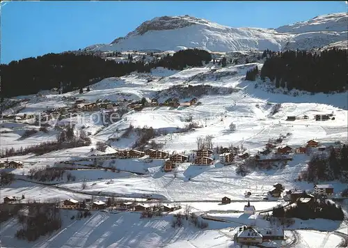 Valata und Surcuolm Panorama Skigebiet Mundaun Kat. Obersaxen
