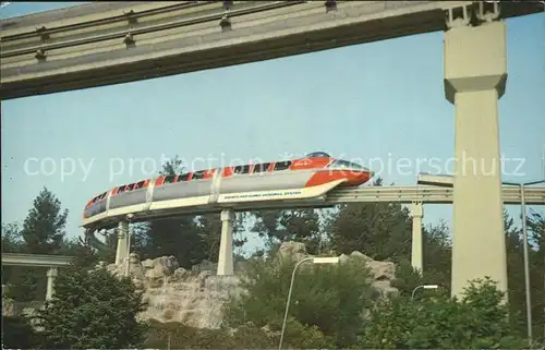 Disneyland California Monorail train Bahn  Kat. Anaheim
