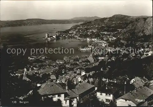 Bergen Norwegen Fliegeraufnahme Kat. Norwegen