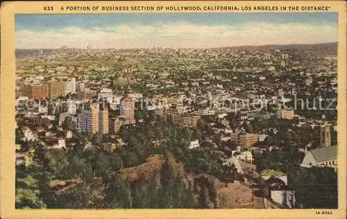 Hollywood California Panorama Kat. Los Angeles United States