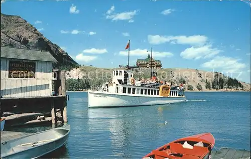 Alberta  Waterton Lakes National Park Ferry boat "International" Kat. Kanada