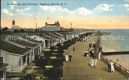 Brighton Beach N Y Boardwald and Cottages