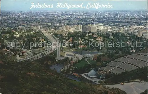 Hollywood California Panorama view from Mulholland Drive Kat. Los Angeles United States