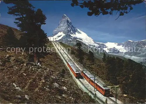Zermatt VS Gornergratbahn bei Riffelalp Matterhorn Kat. Zermatt