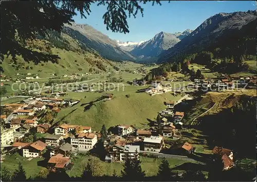 Klosters GR mit Selfranga Aeuja Monbiel und Silvrettagruppe Kat. Klosters
