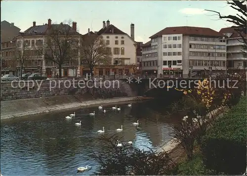 Yverdon VD La Thiele et le Pont de Gleyre Kat. Yverdon