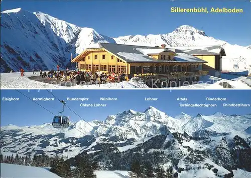Adelboden Sillerenbuehl Alpenpanorama Seilbahn Kat. Adelboden