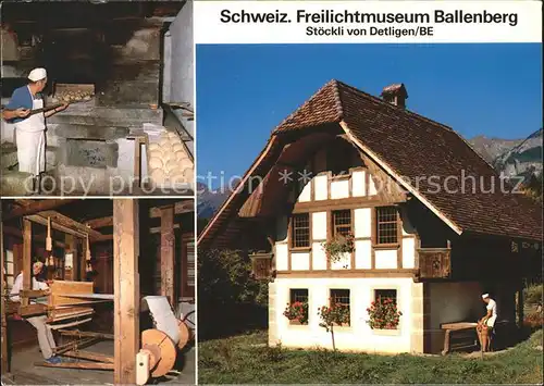 Brienz BE Schweizer Freilichtmuseum Ballenberg Stueckli von Detligen BE Kat. Brienz