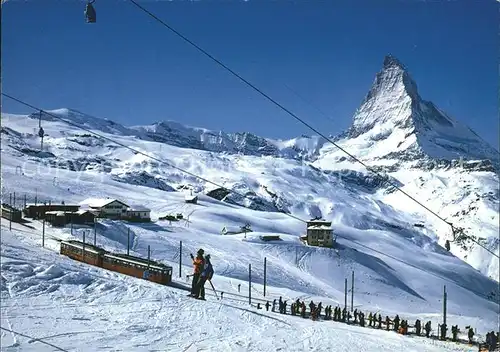Zermatt VS Skilift Riffelberg Gornergratbahn Matterhorn Kat. Zermatt