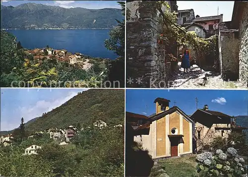 Scaiano Gambarogno TI Lago Maggiore Dorfmotive  Kat. Gambarogno