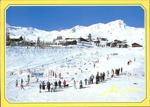 Inner Arosa Ski Slalom Panorama / Innerarosa /Bz. Plessur