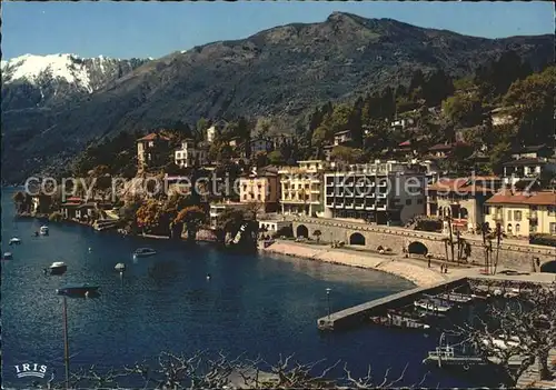 Ascona TI Lago Maggiore mit Collina S Michele / Ascona /Bz. Locarno