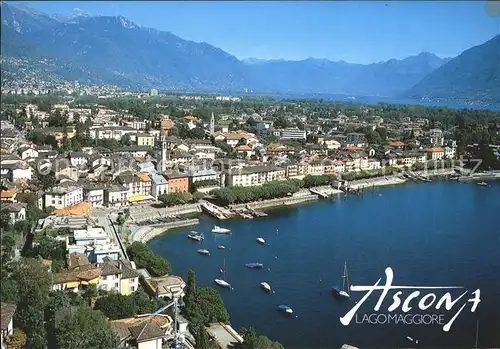 Ascona TI Panorama am Lago Maggiore / Ascona /Bz. Locarno