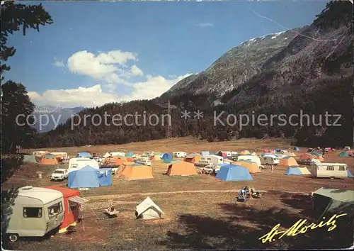St Moritz GR Campingplatz Kat. St Moritz