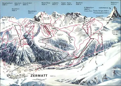 Zermatt VS Skigebiet Kat. Zermatt