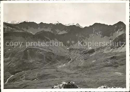 Arosa GR Blick vom Weisshorngipfel Kat. Arosa