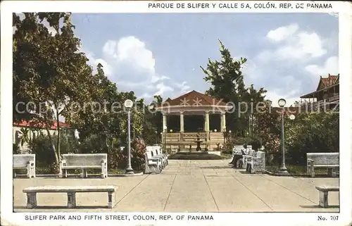 Panama Slifer park Fifth Street Colon Kat. Panama