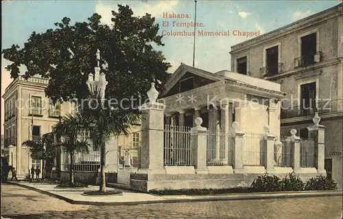 Habana Havana El Templete Colombus Memorial Chappel Kat. Havana