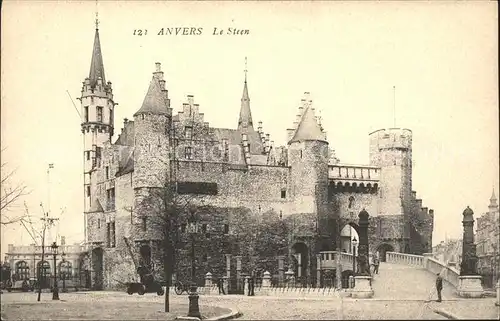 Anvers Antwerpen Le Steen Chateau Kat. 