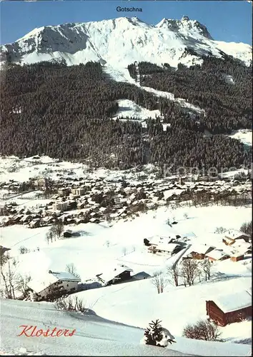 Klosters GR mit Gotschna und Casanna Kat. Klosters