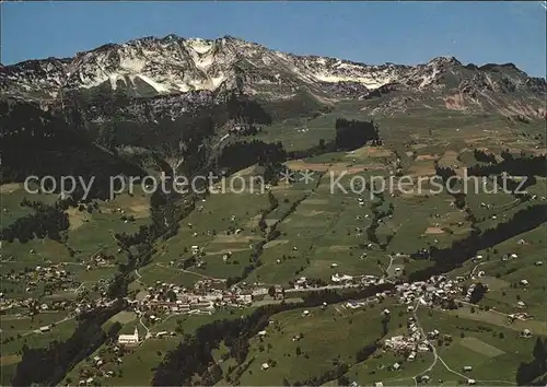 Amden SG Fliegeraufnahme mit Mattstock Kat. Amden