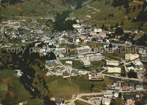 Leukerbad Fliegeraufnahme Kat. Loeche les Bains