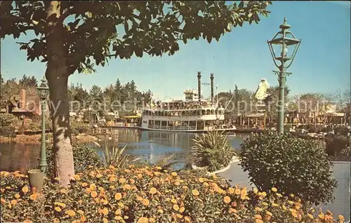Disneyland California Sternwheeler Mark Twain Heckraddampfer Kat. Anaheim