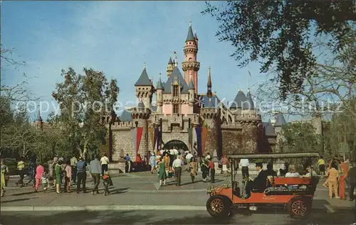 Disneyland California Sleeping Beauty s Castle Horseless Carriage  Kat. Anaheim