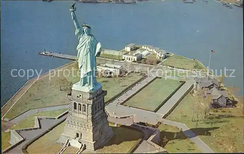 Statue of Liberty New York Fliegeraufnahme Kat. New York